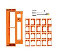 ProKitSet2026 Outil de serrage de charnière de porte dissimulé - 750 g de précision - Gabarit croisé réglable, moule de position 3D | Kit d'installation de porte en bois, outil d'alignement d'armoire