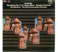 PROKOFIEV: SYM. #7 IN C-SHARP MINOR, OP.131; RUSSIAN OVERTURE, OP.72 - MARTINON, PARIS CONS. ORCH. - London Stereo Treaury STS-15196 [LP RECORD]