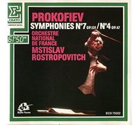 Serge Prokofiev (1891-1953) : Symphonie N°4 Ut Majeur Op 47 (1930) Symphonie N°7 En Ut Dièse Mineur Op 131 (1951) Par Orchestre National De France Dir Mstislav Rostropovitch