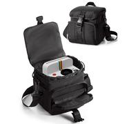 Prokva Étui pour Appareil Photo Instantané Compatible avec Les Séries Polaroid Now 3e et Go Gen2, Sacoche Bandoulière de Protection avec Bandoulière Ajustable et Poches, Noir
