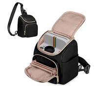 Prokva Sac Bandoulière Compatible avec Les Appareils Photo Instantanés Polaroid Now 3e/2e Génération, Flip, Now+ et Go Gen 2, avec Bandoulière Réglable, Noir