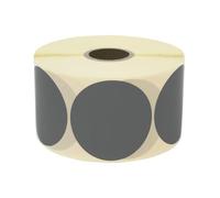 Prolac Lot de 1000 pastilles adhésives colorées en rouleau (gris, 25 x 25 mm)