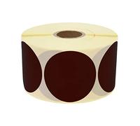 Prolac Lot de 1000 pastilles adhésives colorées en rouleau (noir, 25 x 25 mm)