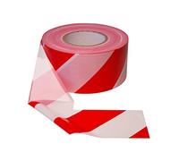 PROlac - Ruban de délimitation stable et indéchirable - Ruban flottant pour les endroits dangereux (rouge/blanc, 500 mètres)