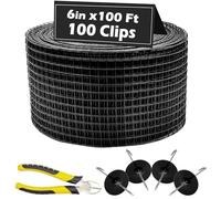 PROLEE Panneau solaire anti-oiseaux antirouille avec 100 clips de fixation pour toit - 15,2 cm x 30,5 m - Amovible sans dommages