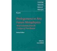 Prolegomena to Any Future Metaphysics, Cambridge Texts in the History of Philosophy Gary Hatfield, Immanuel Kant (Auteur)