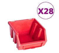 Prolenta Premium - 141 pcs. panneau à outils avec bacs à bec rouge et noir