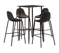 Prolenta Premium 5 pcs. Bar Set Tissu Gris Foncé