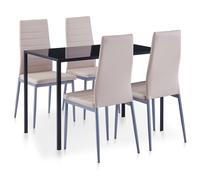 Prolenta Premium - 5-tlg. Essgruppe Cappuccino-Braun