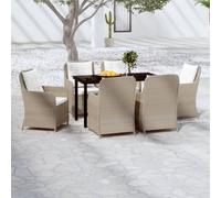Prolenta Premium 7 pcs. Salon de jardin Marron