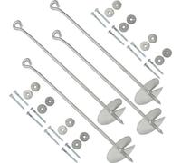 Prolenta Premium - Ancrage 4 pcs. 10×60 cm Métal galvanisé