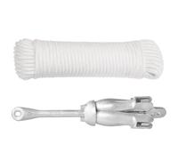 Prolenta Premium - Ancre pliante avec corde argent 6 kg fonte galvanisée à chaud