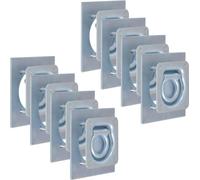 Prolenta Premium - Anneaux d'arrimage pour remorques 8 pcs. Acier galvanisé 2000 kg