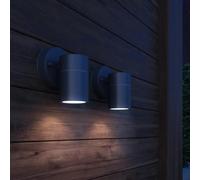 Prolenta Premium - Applique Murale D'extérieur 2 Pcs Acier Noir