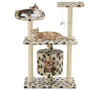 Prolenta Premium - Arbre à chat Sisal 95 cm Beige Impression de pattes