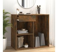 Prolenta Premium - Armoire cosmétique chêne fumé 80x40x75 cm bois composite