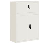 Prolenta Premium - Armoire de classement blanc 90x40x130 cm acier