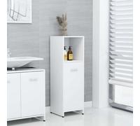 Prolenta Premium - Armoire de salle de bain blanc 30x30x95 cm bois composite
