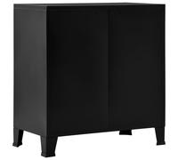 Prolenta Premium - Armoire de stockage Industrial noir 75x40x80 cm acier