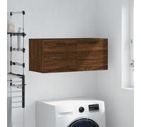 Prolenta Premium - Armoire murale marron imitation chêne 80x36,5x35 cm Matériau dérivé du bois