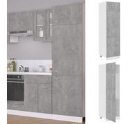 Prolenta Premium - Armoire réfrigérée gris béton 60x57x207 cm Matériau dérivé du bois