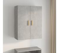 Prolenta Premium - Armoire suspendue gris béton 69,5x34x90 cm