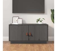 Prolenta Premium - Armoire TV Gris 80x34x40 cm Pin massif