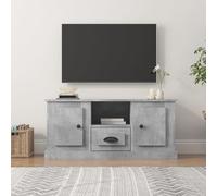 Prolenta Premium - Armoire TV gris béton 100x35,5x45 cm Bois composite