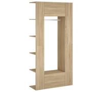 Prolenta Premium - Armoires de couloir 2 pcs. Chêne fumé Matériau dérivé du bois