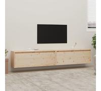 Prolenta Premium - Armoires murales 2 pcs. 100x30x35 cm pin massif