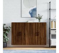 Prolenta Premium - Armoires murales 2 pcs. Aspect chêne brun 69,5x34x90 cm