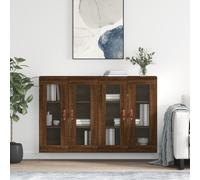 Prolenta Premium - Armoires murales 2 pcs. Aspect chêne brun Matériau dérivé du bois