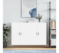 Prolenta Premium - Armoires murales 2 pcs. Blanc 69,5x34x90 cm