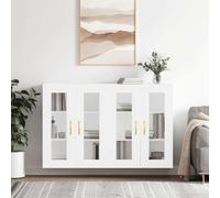 Prolenta Premium - Armoires murales 2 pcs. Blanc Bois composite