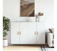 Prolenta Premium - Armoires murales 2 pcs. Blanc Bois composite