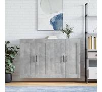 Prolenta Premium - Armoires murales 2 pcs. Bois composite gris béton