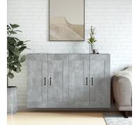Prolenta Premium - Armoires murales 2 pcs. Bois composite gris béton