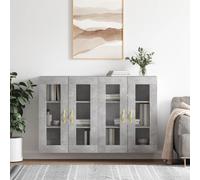 Prolenta Premium - Armoires murales 2 pcs. Bois composite gris béton