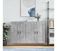 Prolenta Premium - Armoires murales 2 pcs. Bois composite gris béton