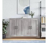 Prolenta Premium - Armoires murales 2 pcs. Gris Sonoma Matériau dérivé du bois