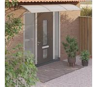 Prolenta Premium - Auvent de porte gris 300x100 cm Polycarbonate