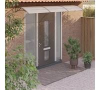 Prolenta Premium - Auvent de porte gris 300x75 cm Polycarbonate
