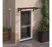 Prolenta Premium - Auvent De Porte Noir 122x90 Cm Polycarbonate Noir