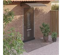 Prolenta Premium - Auvent de porte noir 150x100 cm polycarbonate