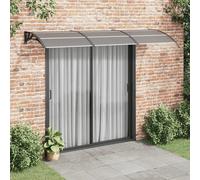 Prolenta Premium - Auvent De Porte Noir 300x100 Cm Polycarbonate Noir