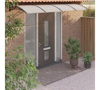Prolenta Premium - Auvent de porte noir 400x100 cm polycarbonate