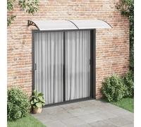 Prolenta Premium - Auvent De Porte Noir Et Transparent 240x75 Cm Pc Multicolore