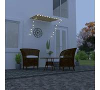 Prolenta Premium - Auvent Rétractable Avec Led 150x150 Cm Jaune Et Blanc Jaune