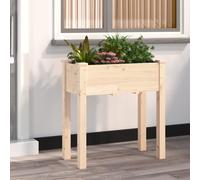 Prolenta Premium - Bac à plantes avec insert 71x37x76 cm Sapin massif