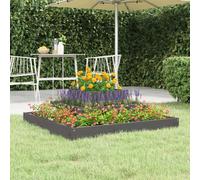 Prolenta Premium - Bac à plantes Gris 80x80x27 cm Pin massif